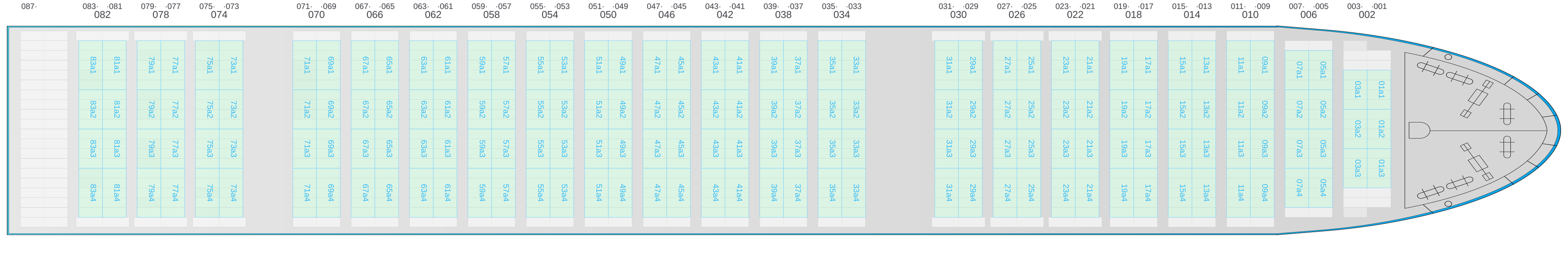 Deck view of YM WELCOME