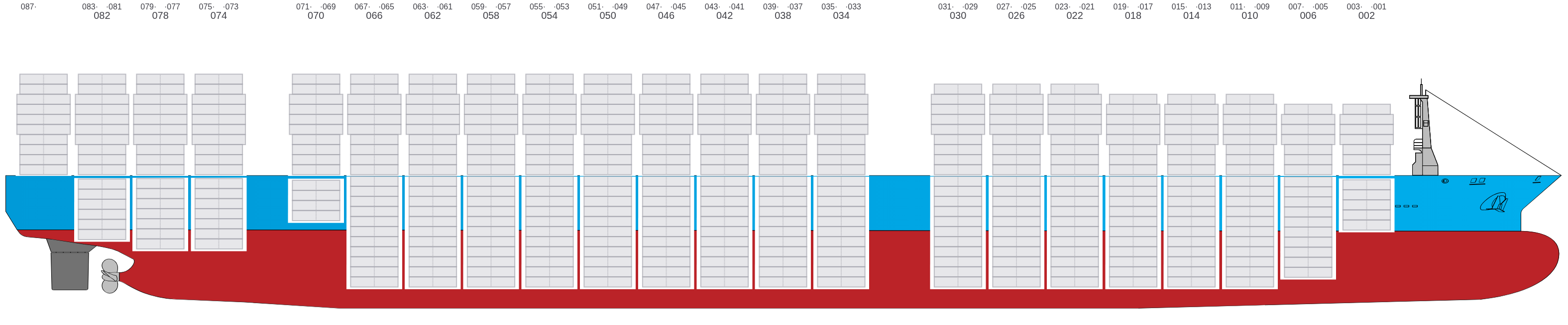 Side view of YM WELCOME