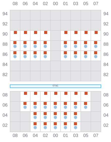 Bay 007 view and slots of ENSEMBLE