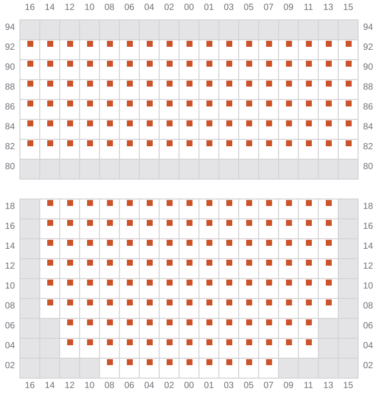 Bay 025 view and slots of TSC DORADO