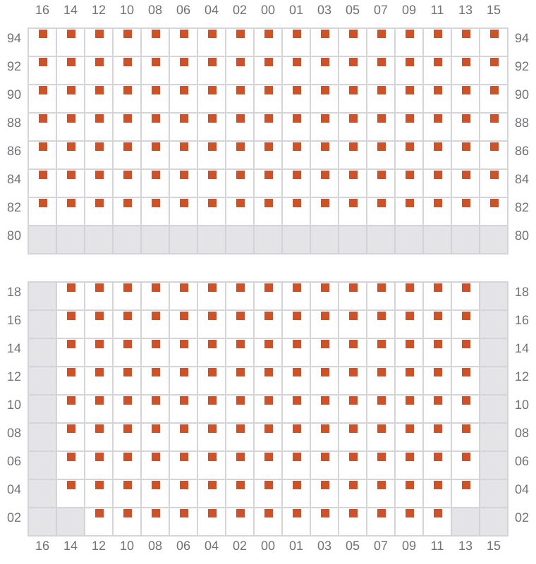 Bay 041 view and slots of TSC DORADO