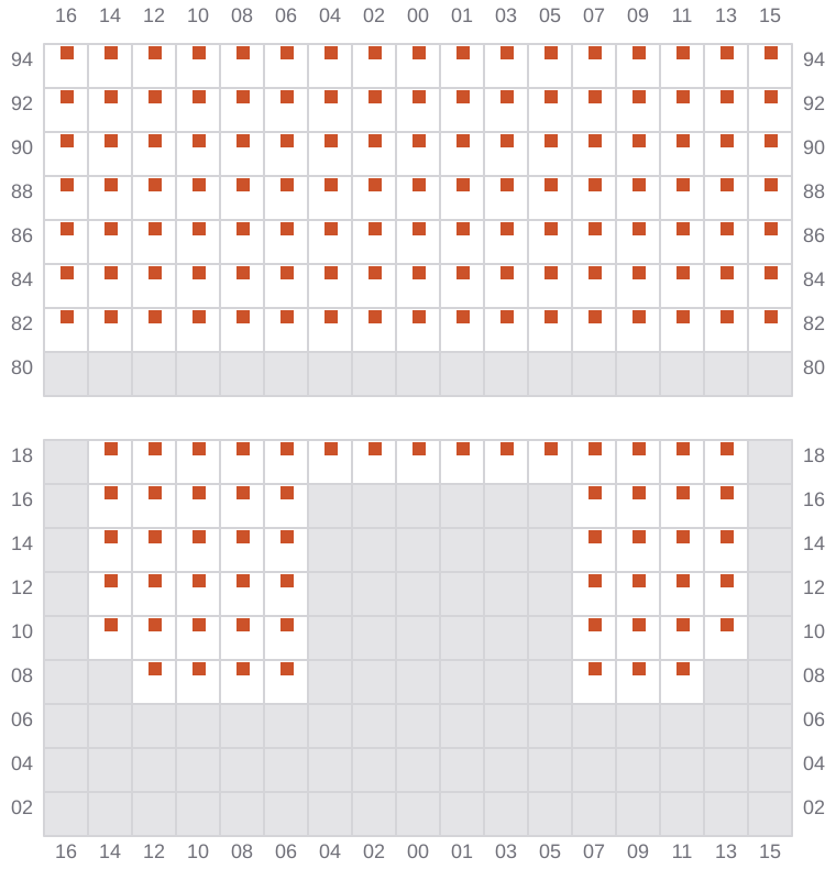 Bay 061 view and slots of TSC DORADO