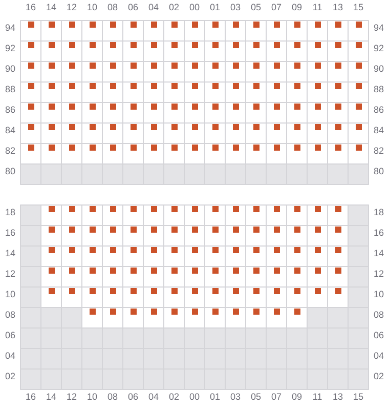Bay 065 view and slots of TSC DORADO