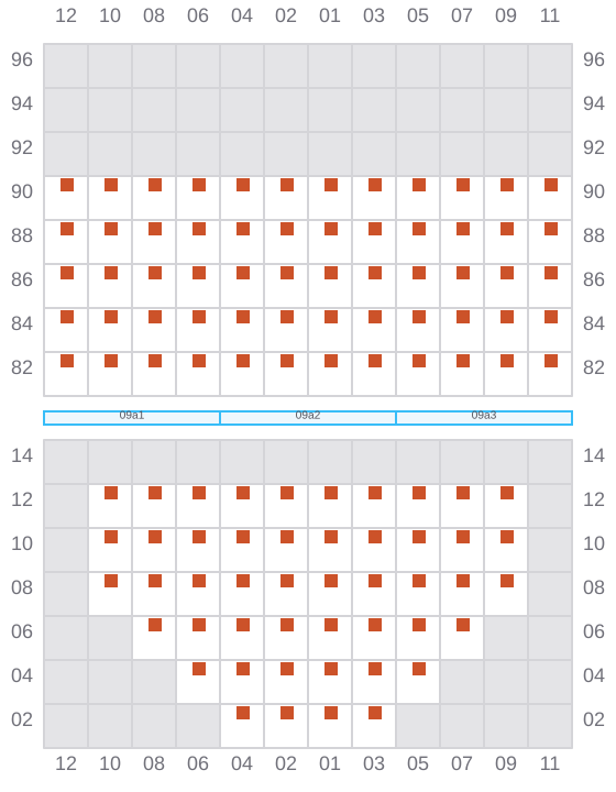 Bay 011 view and slots of INDEPENDENT SPIRIT