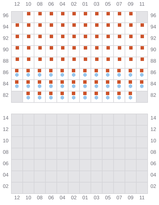 Bay 045 view and slots of INDEPENDENT SPIRIT