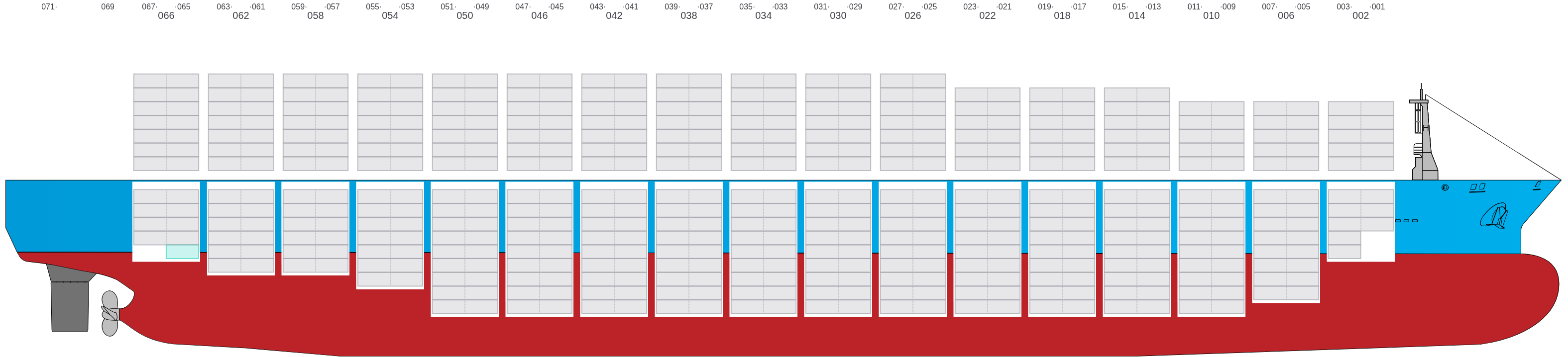 Side view of MSC BARBARA