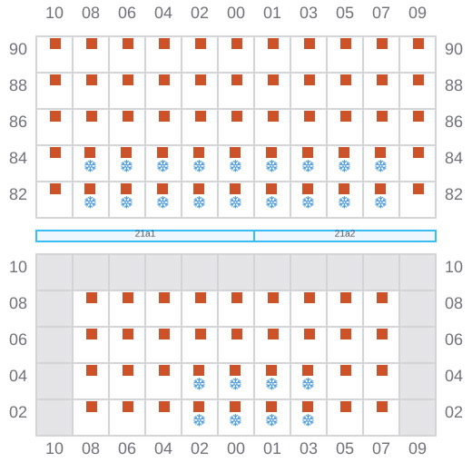 Bay 023 view and slots of FERDINANDA S