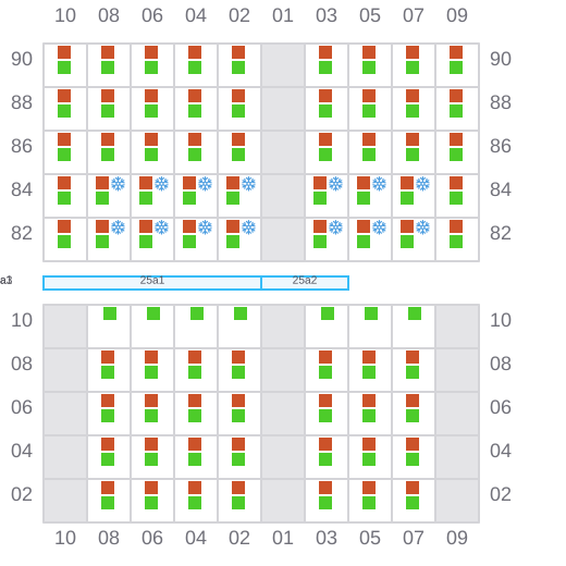 Bay 025 view and slots of FERDINANDA S