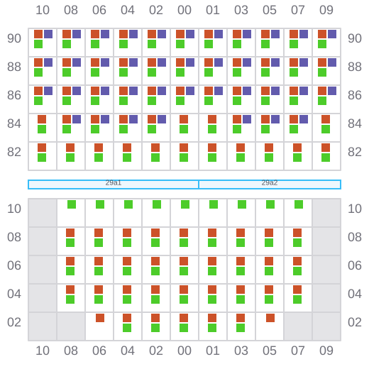 Bay 029 view and slots of FERDINANDA S