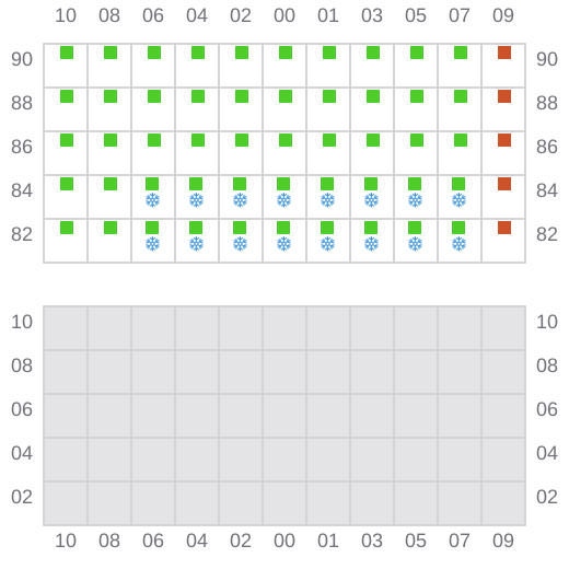 Bay 037 view and slots of FERDINANDA S