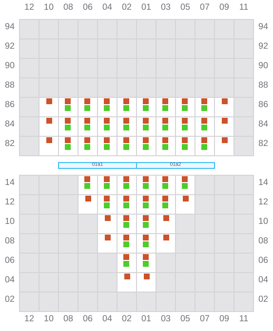 Bay 003 view and slots of AS PAOLA