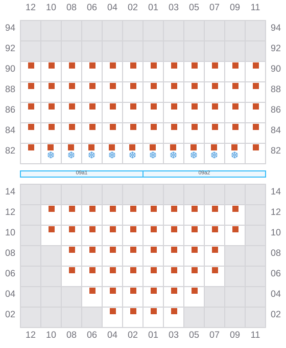 Bay 009 view and slots of AS PAOLA