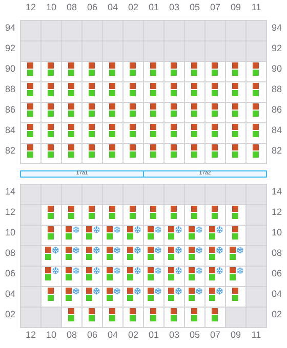 Bay 019 view and slots of AS PAOLA