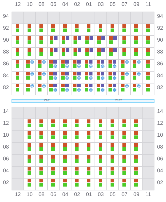 Bay 023 view and slots of AS PAOLA
