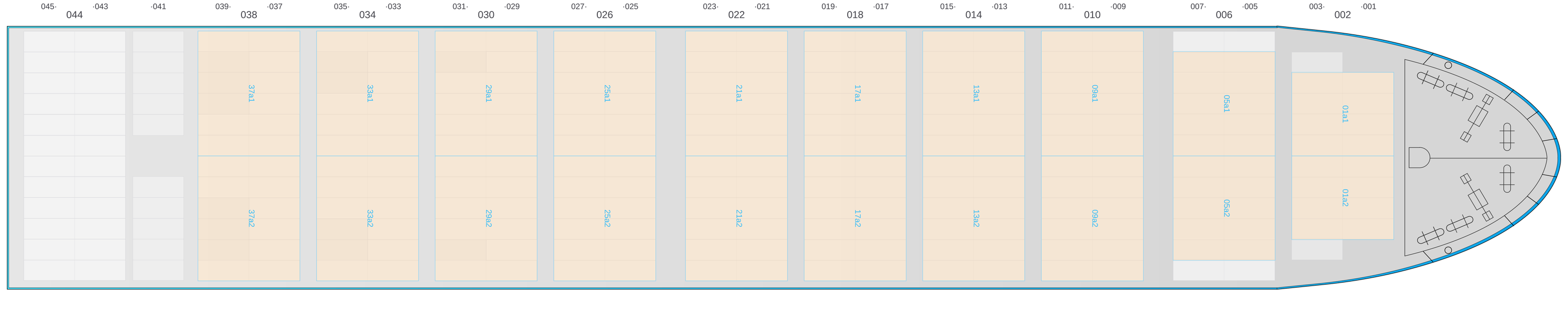 Deck view of AS PAOLA