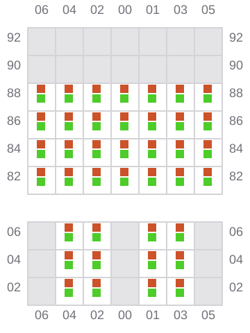 Bay 005 view and slots of FORTUNE
