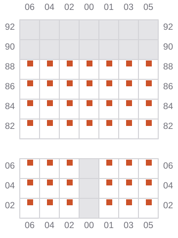 Bay 011 view and slots of FORTUNE