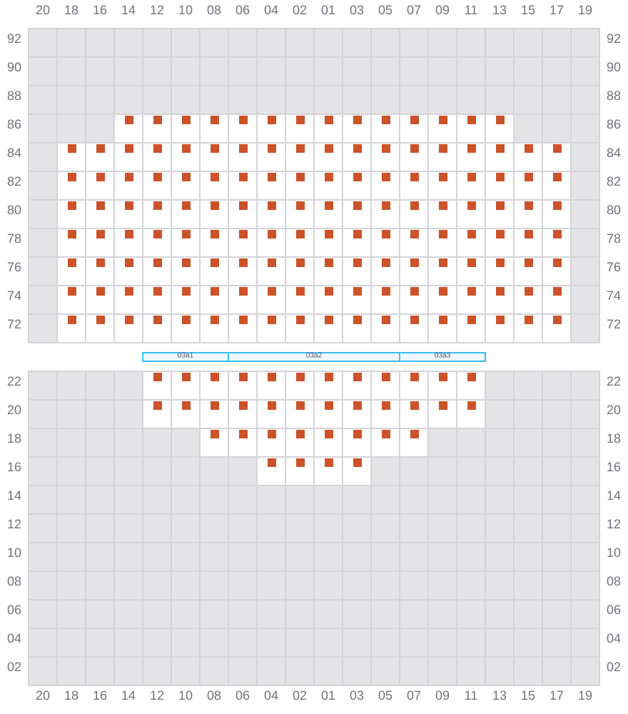 Bay 003 view and slots of CMA CGM PANAMA